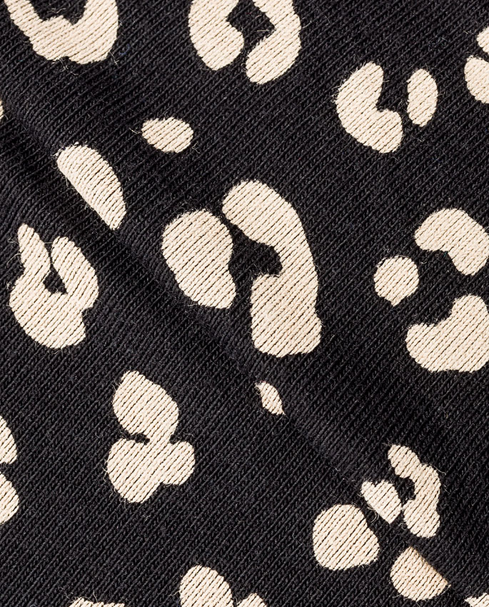 Tala black taupe print