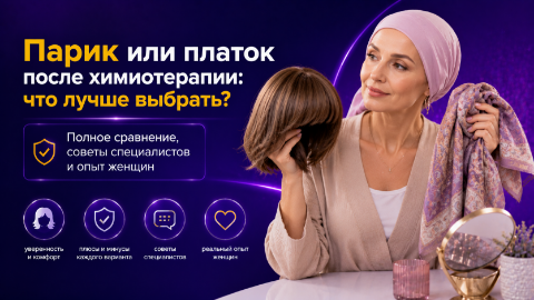 Парик или платок после химиотерапии — сравнение вариантов