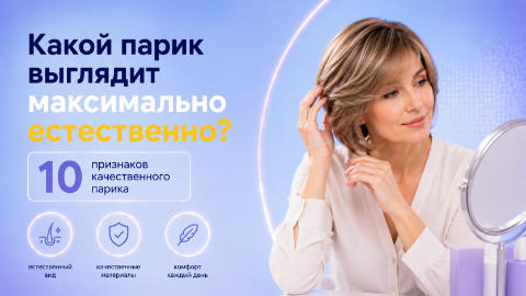 Естественный женский парик с натуральной линией роста волос и имитацией кожи головы