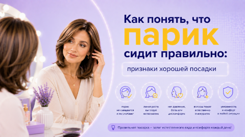 Как понять, что парик сидит правильно