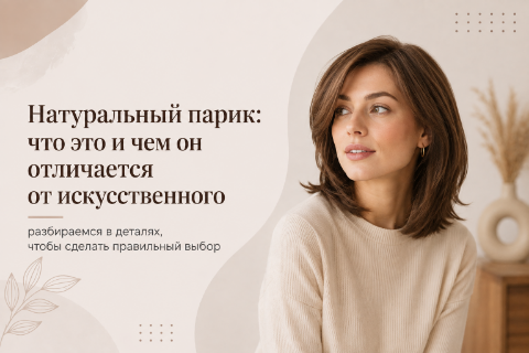 Натуральный парик из человеческих волос: особенности и отличие от искусственного