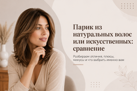 Сравнение парика из натуральных волос и искусственного парика
